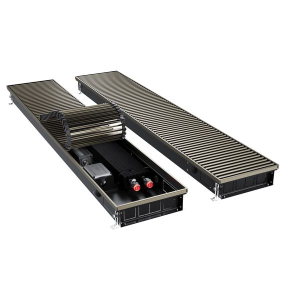 Конвектор внутрипольный Royal Thermo ATRIUM TURBO-80/250/2300-DG-U-LB