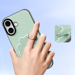 Чехол зеленого цвета (Clover Edition) для iPhone 17, серия Luvy Series Case (со съемным ремешком) от Dux Ducis