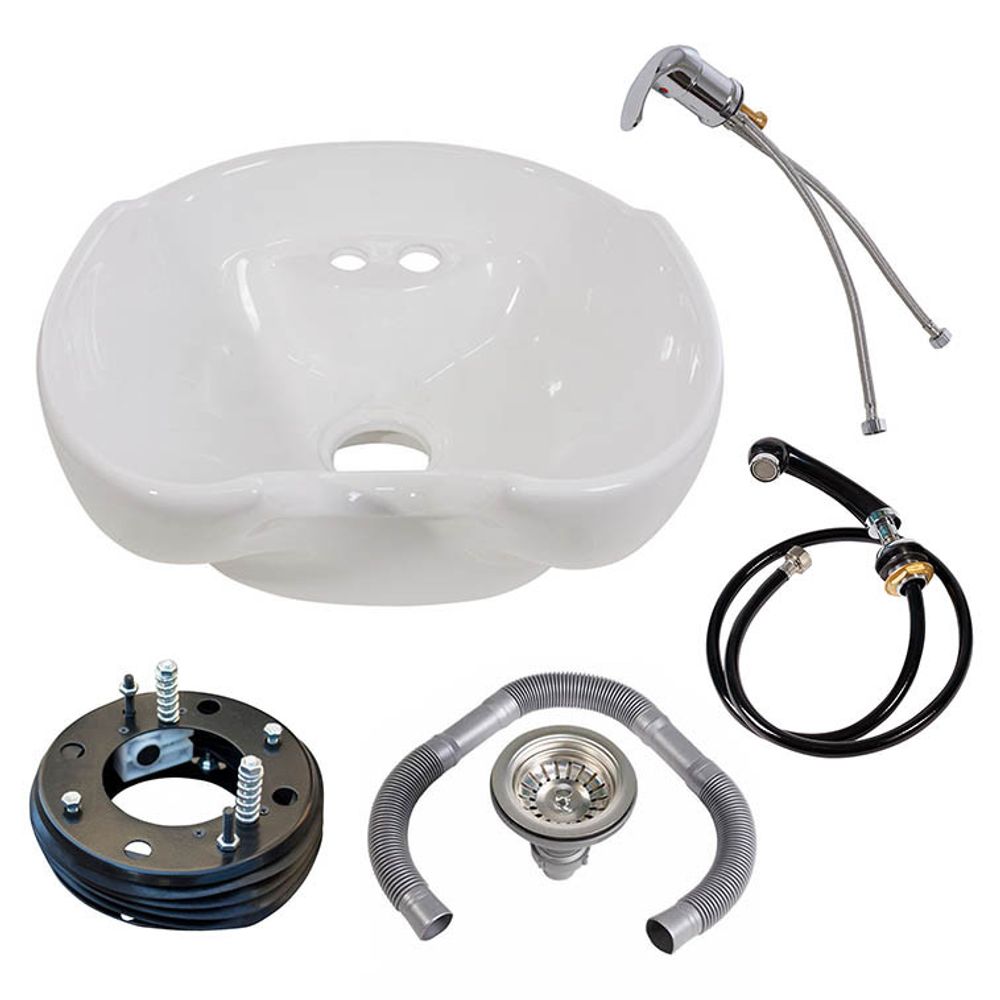 Раковина парикмахерская (белая) в комплекте