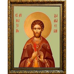 Максим Дамасский мученик. Икона на холсте.