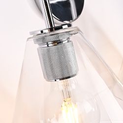 Бра Rh Utilitaire Funnel Shade Double Sconce Silver By Imperiumloft