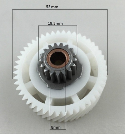 Шестерня мясорубки Mystery, Kenwood, Zelmer, Geepas D53/19.5 H20/11 метал.