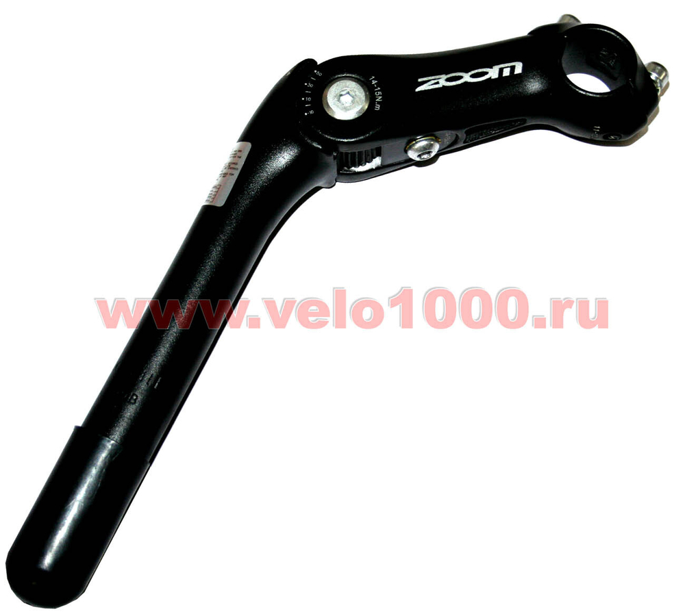 Вынос руля, алюминий, регулируемый, ш25,4мм, L 110mm, -10°~+50°, штырь  25,4х180mm, черный.MTS-C297