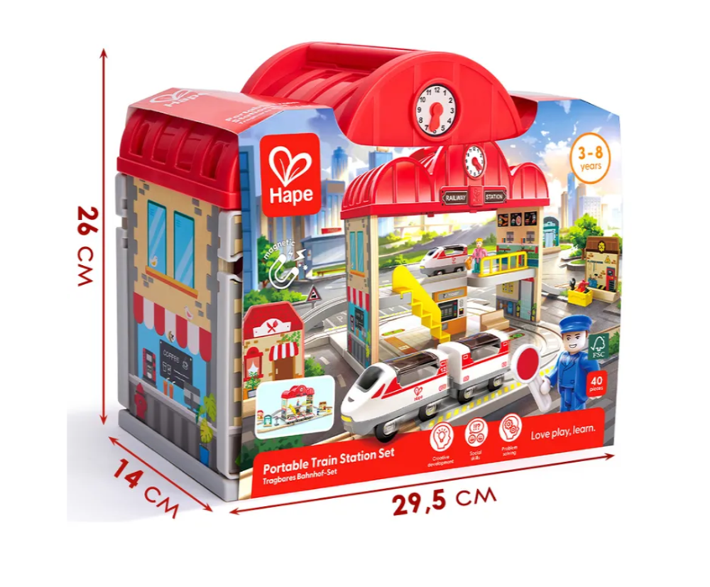 Детский игровой набор "Железнодорожная станция"