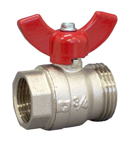 Кран шаровый Oventrop 1406384 G 1" ВР x G 1" НР с плоским уплотнением