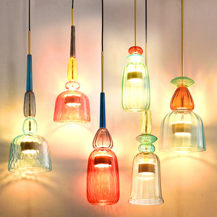 Pendant design lamp  Flauti 5 by Giopato & Coombes