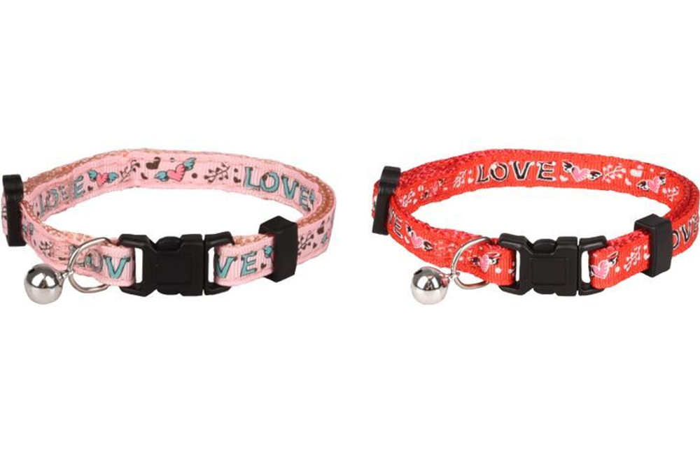 Ошейник для кошки SELENA 20-34 см/ 10 мм, в ассортименте , Flamingo