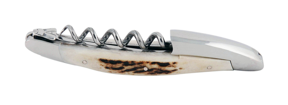 Нож складной 12см Forge de Laguiole SOMMELIERS рукоятка из оленьего рога