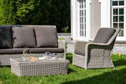 "Гляссе" лаунж-зона из искусственного ротанга, цвет бежевый