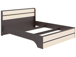 Кровать Браво, спальное место 160х200, без основания, Яс.тёмн/яс.свет