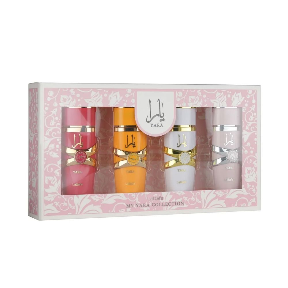 Lattafa Yara EDP Yara 25 ml + EDP Yara Candy 25 ml + EDP Yara Moi 25 ml + EDP Yara Tous 25 ml (woman 100 ml