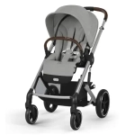 Коляска 2 в 1 Cybex Balios S Lux SLV 2025 (с дождевиками), Stone Grey