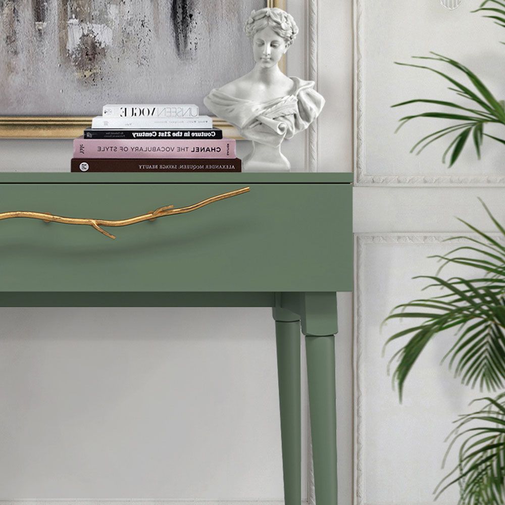 Консоль Арт Колор matte Стайл Голд Зеленый нефрит матовый