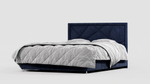 Мягкая двуспальная кровать "Прато" с подъемным механизмом