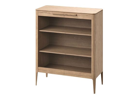 Витрина Type oak стеклянная высота 120 см (натуральный дуб)
