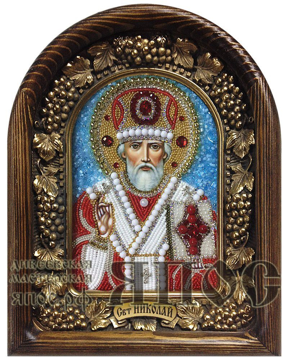 Икона Николай Чудотворец бисер