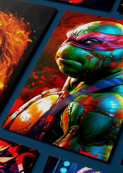 Картина на стену на металле от MetallSubArt "Черепашки ниндзя"