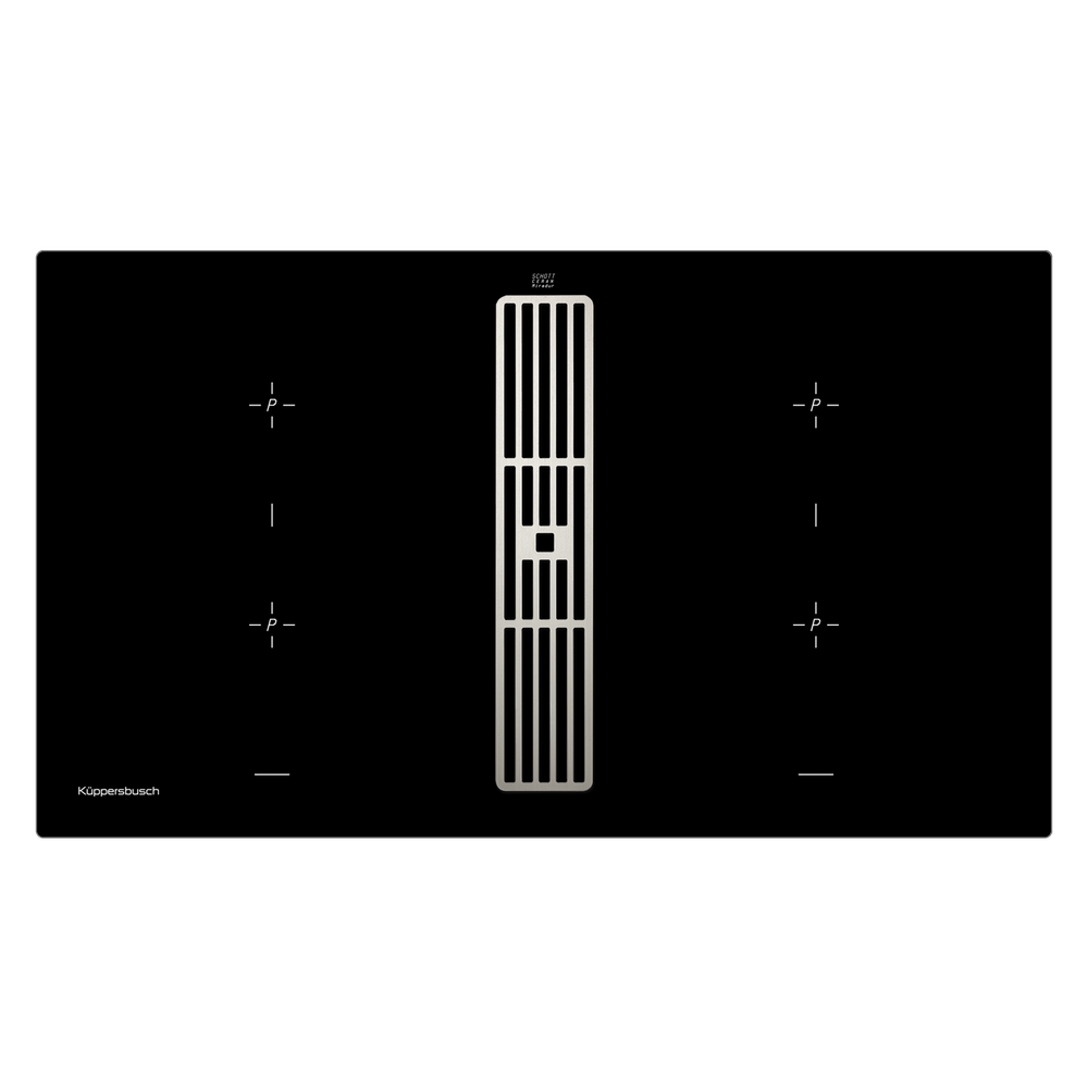 Индукционная варочная панель с вытяжкой Kuppersbusch KMI 9850.0 SR Stainless Steel