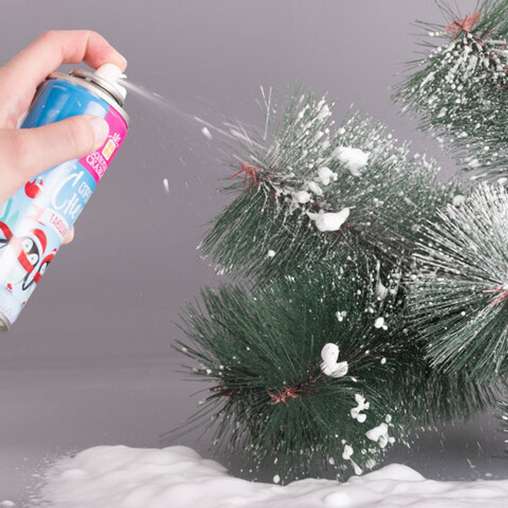 Снег тающий для развлечений и вечеринки в спрее ЗОЛОТАЯ СКАЗКА, 250 мл, белый, 591482