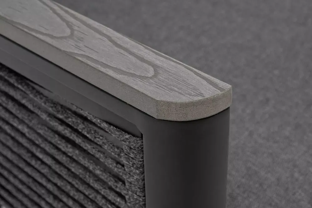 "Париж" модуль диванный правый, двухместный, цвет серый