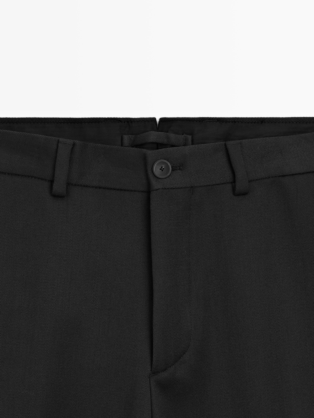 Massimo Dutti Брюки из шерсти, черный