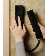 Трубка Цифрал КМ-2НО.1Ч, пластик, для домофона, аудиотрубка, черная