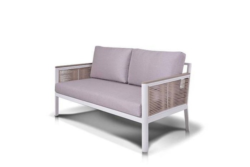 "Сан Ремо" диван 2-местный плетеный из роупа