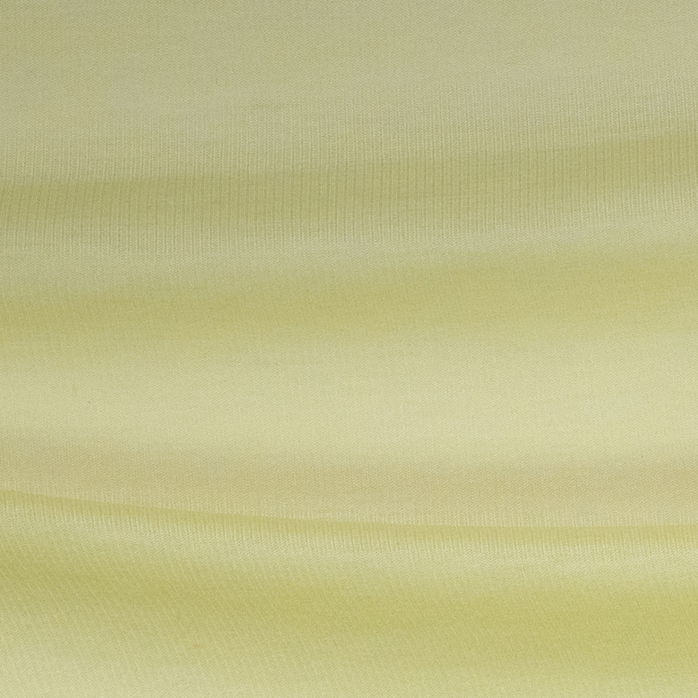 Тонкий кашемировый трикотаж-ластик оттенка шампань (102 г/м2)