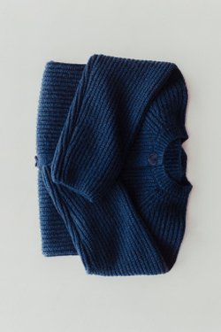 ZARA ВЯЗАНЫЙ КАРДИГАН С СЕРДЦАМИ, ЯРКО-СИНИЙ