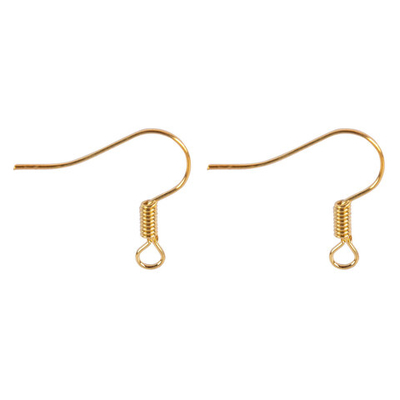 "Zlatka" Швензы для бисера DC-071/10 10 шт под золото