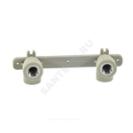 Планка монтажная PP-R серая Дн 20х1/2" ВР под смеситель VALFEX 10124020Г