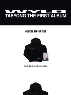(ПРЕДЗАКАЗ) товары TAEYONG - WYLD 1st ALBUM OFFICIAL MD HOODIE ZIP-UP SET