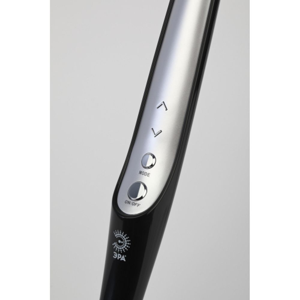 Настольный светильник ЭРА NLED-497-12W-BK светодиодный на струбцине и с основанием черный