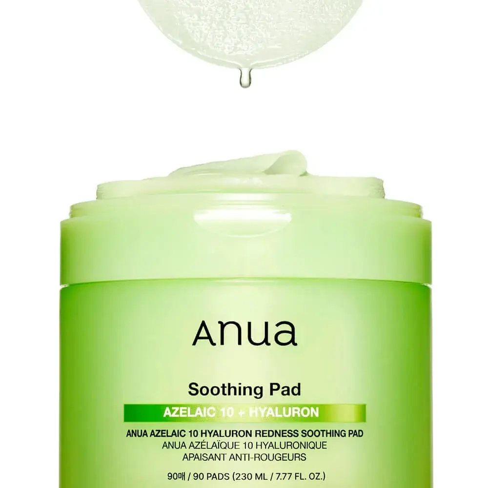 ANUA Тонер-пэды успокаивающие для лица Azelaic Acid 10 Hyaluron Rednes Soothing Pad (90 шт.)