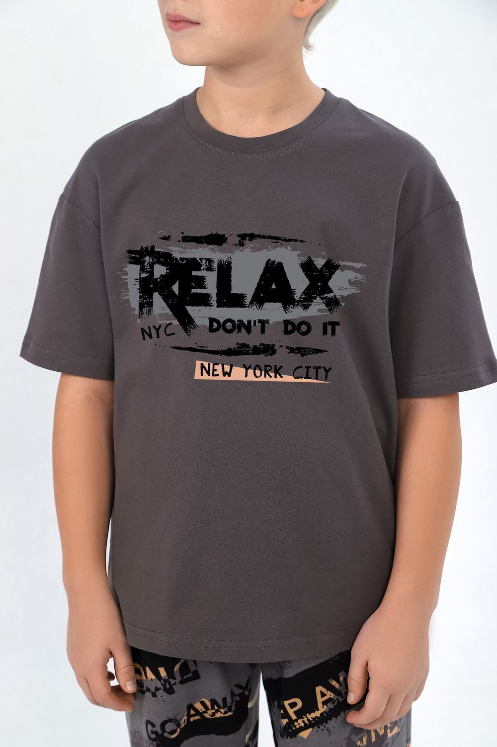 Костюм для мальчика Гранж-1 Виотекс СЕРЫЙ