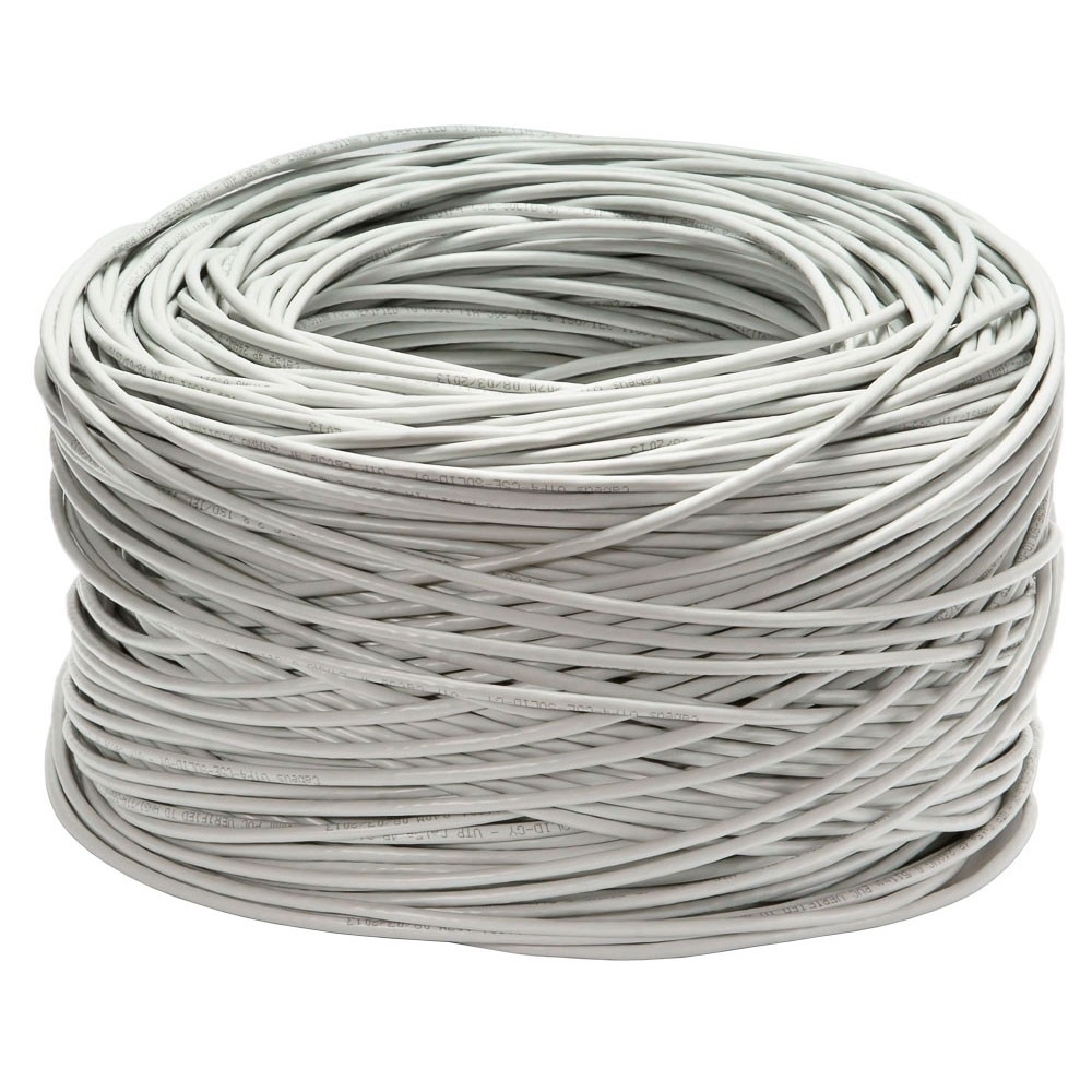 Cabeus FTP-4P-Cat.6-SOLID-GY Кабель витая пара экранированная FTP (F/UTP), категория 6, 4 пары (23 AWG), одножильный (305 м), PVC нг(А)-LS