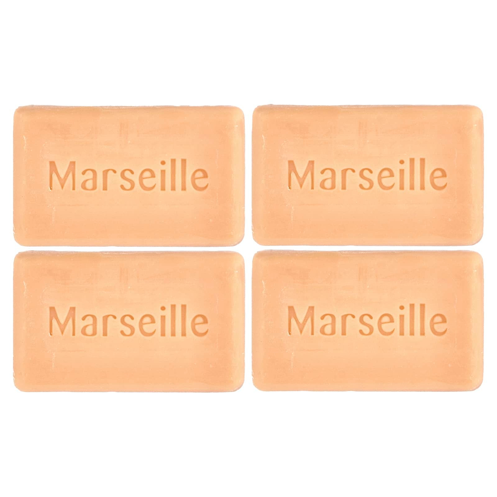 A La Maison de Provence, кусковое мыло для рук и тела, апельсин и бергамот, 4 шт. по 100 г (3,5 унции)