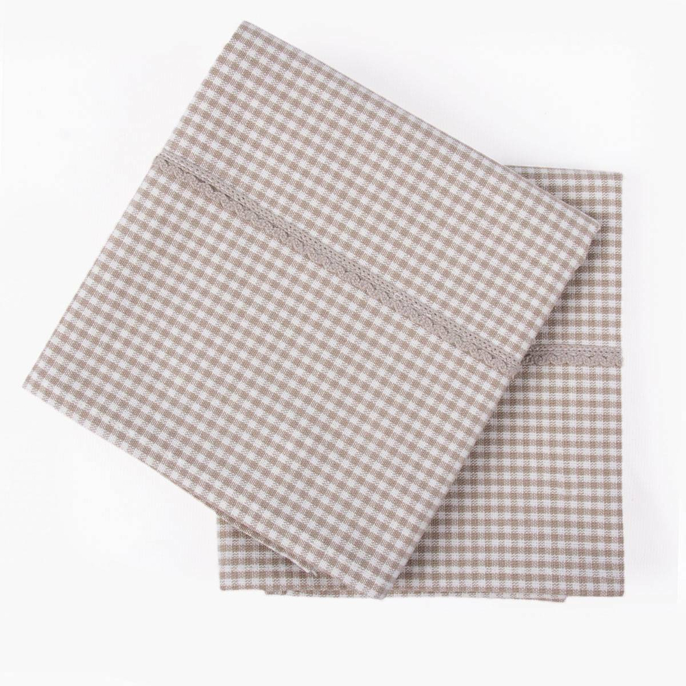 Набор кухонных полотенец 2шт 50х70 Arya home Soho бежевое