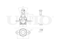 Опора шаровая передняя нижняя UNIO SSP-20092