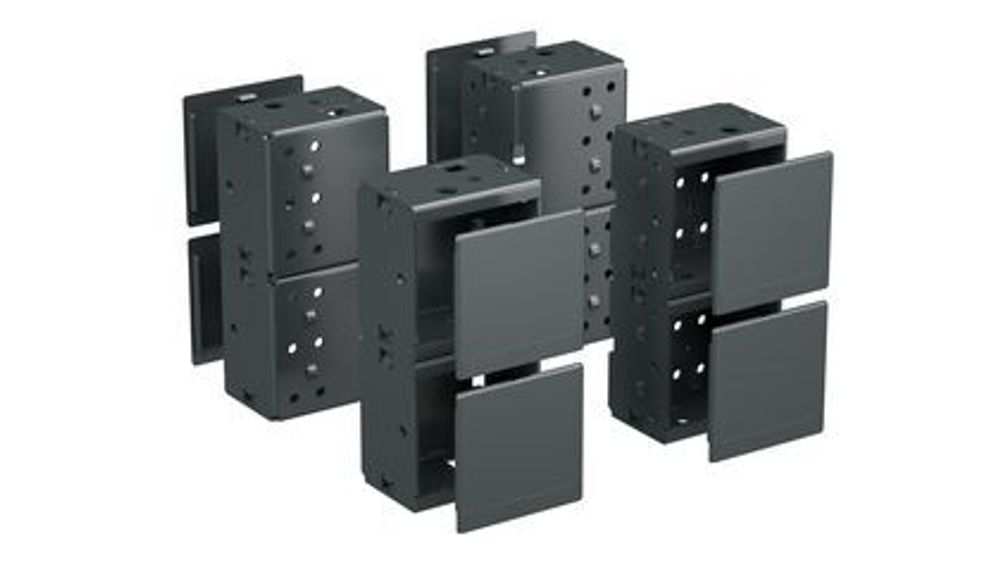 Комплект угловых элементов с пластиковыми заглушками, В =200 мм, 1 кмп =4 шт.