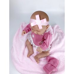 Кукла Berbesa мягконабивная 45см PAULA с пледом (4502)