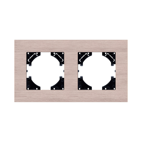 Рамка 2-постовая, золотой Kollinger Reflex AL RA2GD