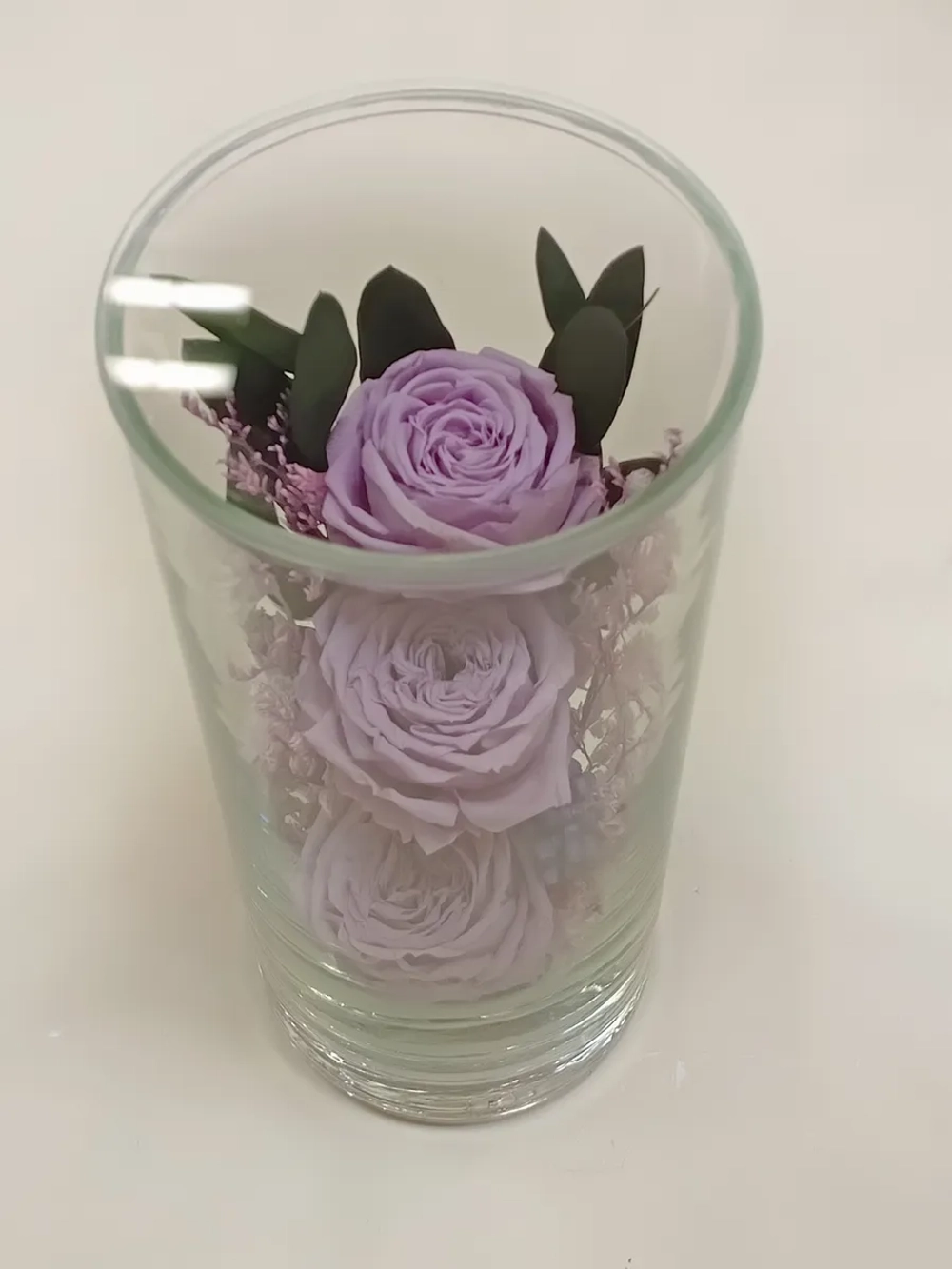 натуральные цветы в стекле, вакуум