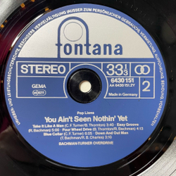 Винтажная виниловая пластинка LP Bachman Turner Overdrive You Aint Seen Nothin Yet (Germany 1977)