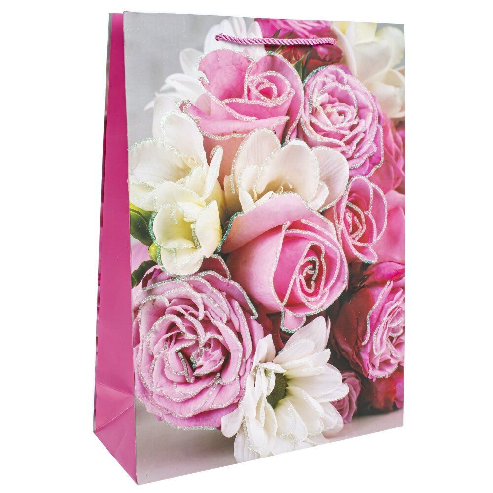 GAEM Пакет подарочный (бумага 210г/м2, блок микс 12шт), L26 W10 H32 см, 4в.