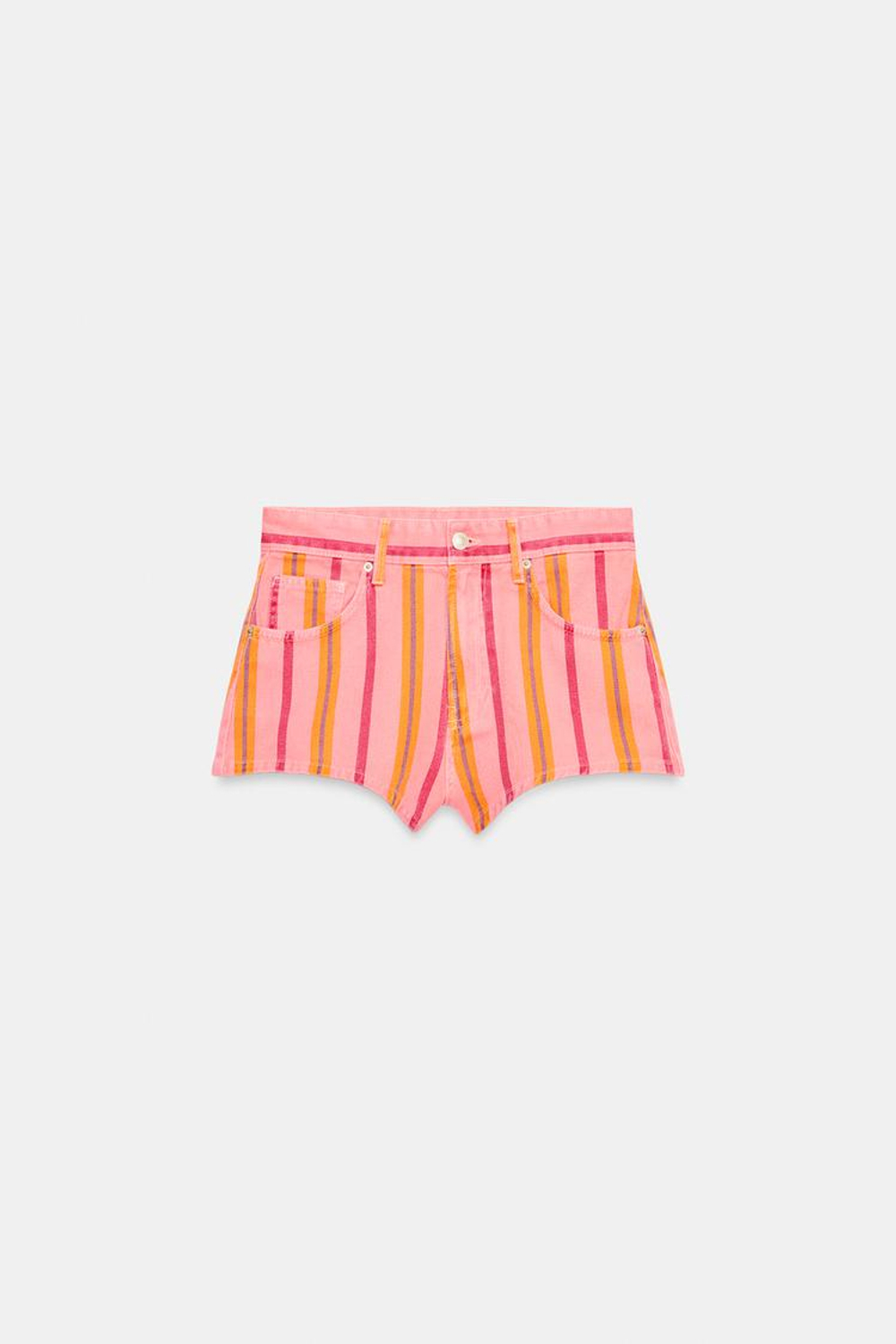 ZARA МИНИ-ШОРТЫ В ПОЛОСКУ, ПОЛОСКИ