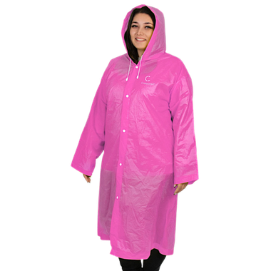 Плащ-дождевик Следопыт PF-RC-02 68х120см на кнопках с капюшоном цв.Розовый -
