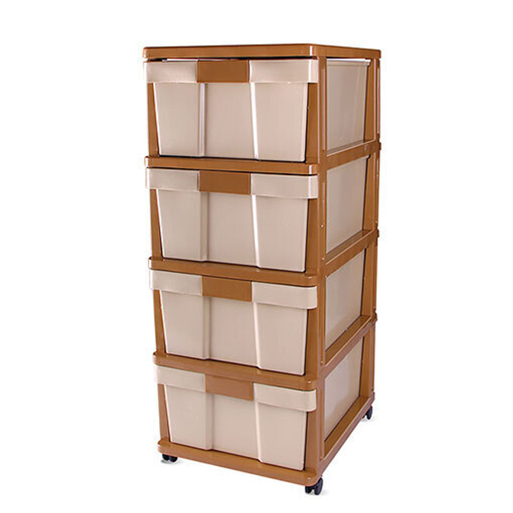 Комод 4-х секционный, цвет бежевый