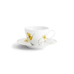 Чайная чашка с блюдцем Michael Aram Butterfly Ginkgo Gold