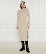 Хлопковое платье DOREE Ba&sh - бежевый(1H24DORE)